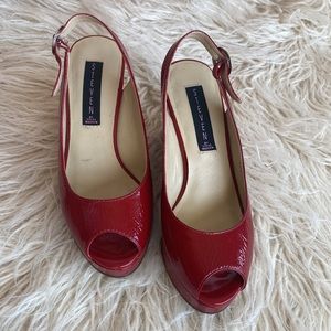 Steve Madden red wedges size 6